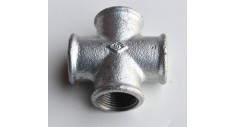 Galvanised malleable equal cross